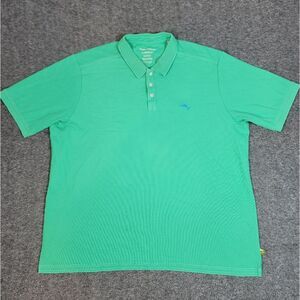 Tommy Bahama Islandzone Mens Gold Casual Polo Shirt 3Xk Green Emfielder Supima
